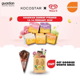 Guardian Sunway Pyramid Kocostar Promotion FREE Happy Bag & Cornetto Mini Ice Cream (14 February 2020 - 16 February 2020)