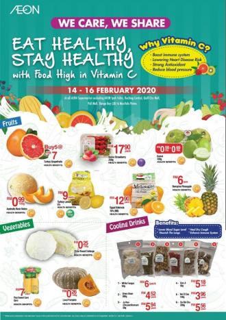 AEON Eat Healthy, Stay Healthy Promotion (14 February 2020 - 16 February 2020)
