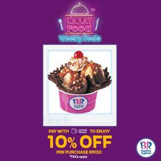 Baskin-Robbins Promotion 10% OFF with Lazada Wallet