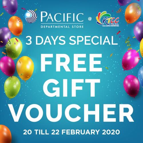 Pacific KTCC FREE Gift Voucher Promotion (20 February 2020 - 22 February 2020)