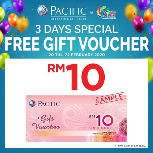 Pacific KTCC FREE Gift Voucher Promotion (20 February 2020 - 22 February 2020)
