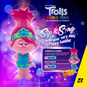 GSC Trolls World Tour Poppy Tumbler Combo Promotion (20 February 2020 onwards)