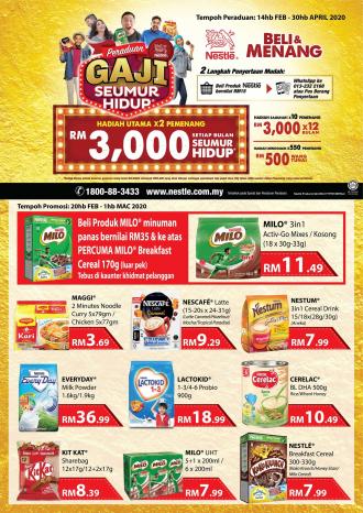 BILLION & Pantai Timor Nestle Promotion (20 February 2020 - 1 March 2020)