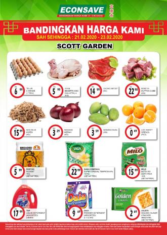 Econsave Scott Garden Kuala Lumpur Weekend Promotion (21 February 2020 - 23 February 2020)