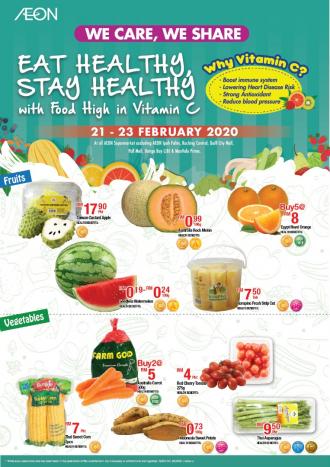 AEON Eat Healthy, Stay Healthy Promotion (21 February 2020 - 23 February 2020)