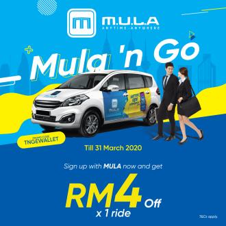 MULA RM4 OFF Promotion with Touch 'n Go eWallet (valid until 31 March 2020)