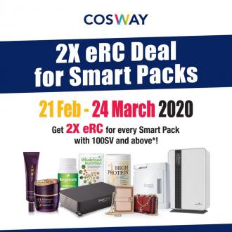 Cosway Smart Packs 2X eRC Promotion (21 Feb 2020 - 24 Feb 2020)