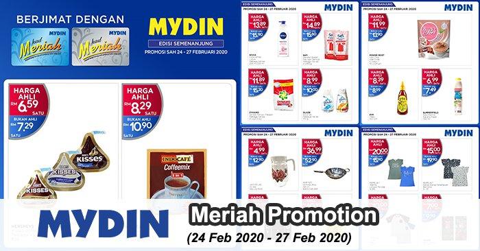 MYDIN Meriah Member Promotion (24 Feb 2020 - 27 Feb 2020)