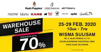 Obermain Warehouse Sale up to 70% off (25 February 2020 - 29 February 2020)