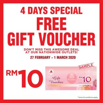 The Store and Pacific Hypermarket 4 Days Promotion FREE Gift Voucher (27 February 2020 - 1 March 2020)