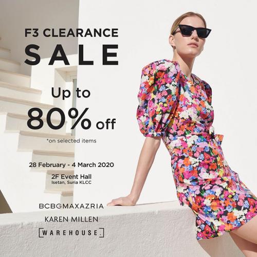 F3 Clearance Sale at Isetan KLCC (28 February 2020 - 4 March 2020)