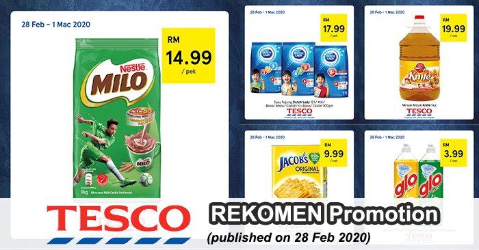 Tesco REKOMEN Promotion published on 28 February 2020