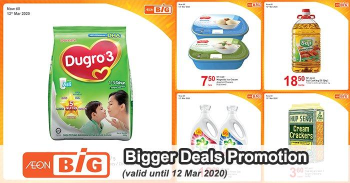 AEON BiG Bigger Deals Promotion (valid until 12 Mar 2020)