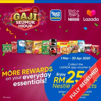 Lazada Nestle Products RM25 OFF Promotion With Touch 'n Go eWallet (1 Mar 2020 - 30 Apr 2020)