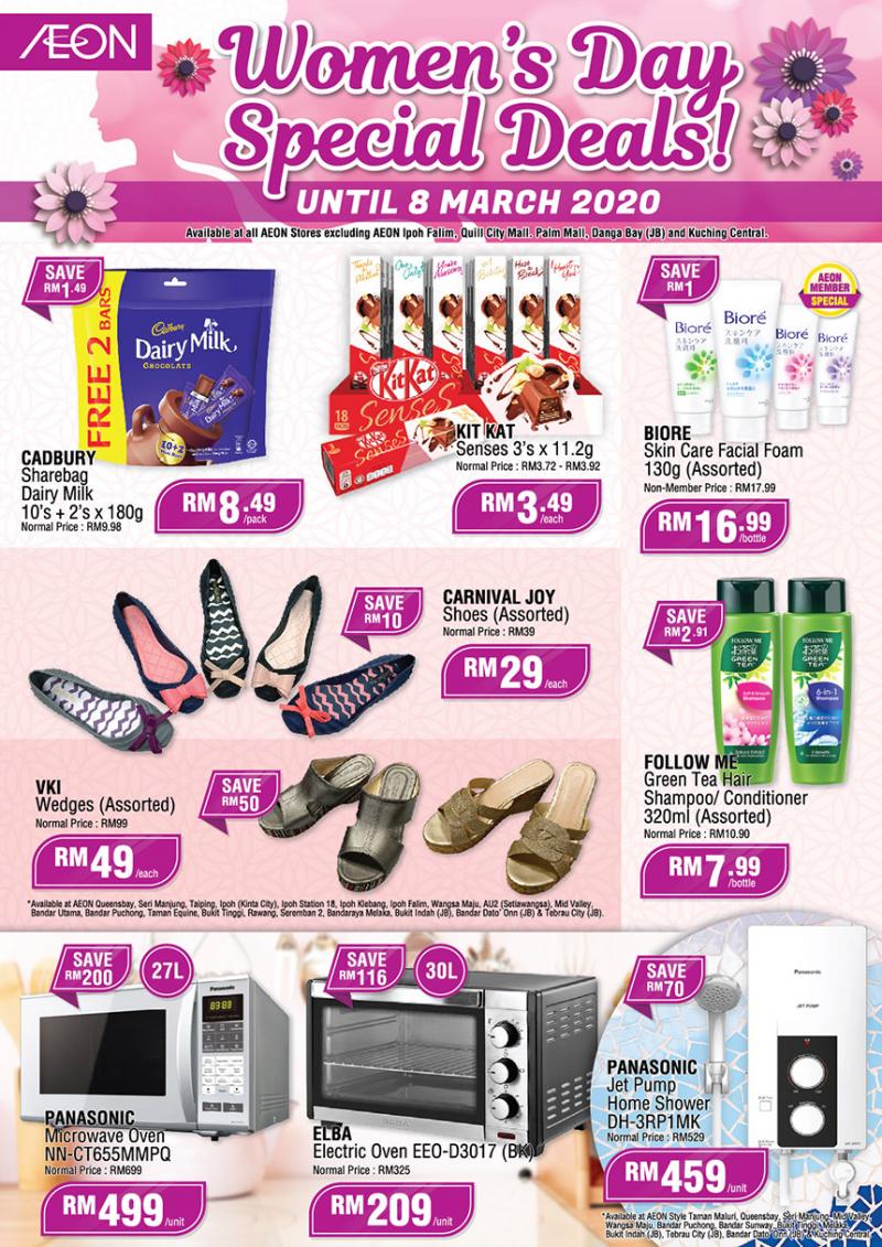 AEON Women Day Promotion (valid until 8 March 2020)