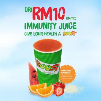 Boost Juice Bars Immunity Juice at RM10