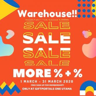 Gift Portals One Utama Warehouse Sale (1 March 2020 - 31 March 2020)
