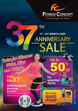 Fitness Concept 37th Anniversary Sale Promotion (1 March 2020 - 31 March 2020)