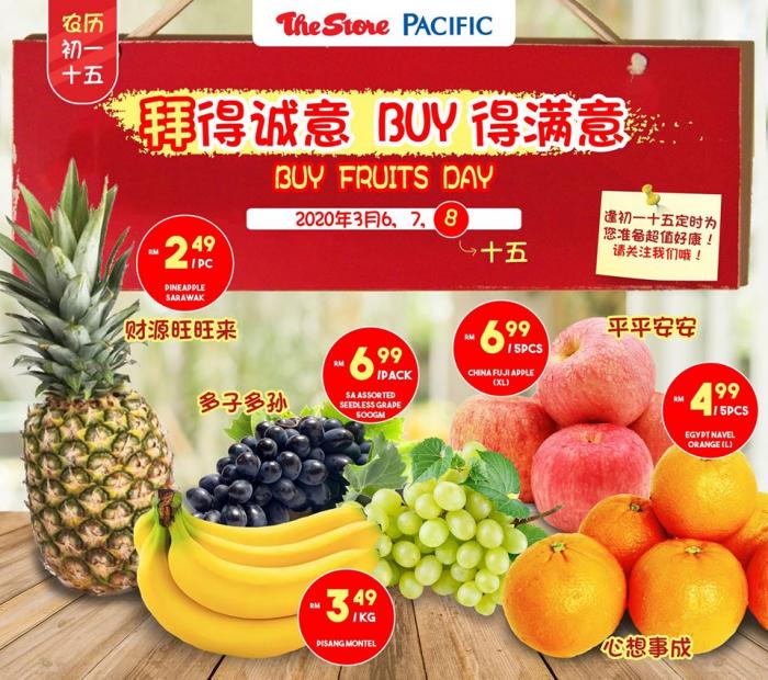 The Store and Pacific Hypermarket Fresh Fruit Promotion (6 March 2020 - 8 March 2020)