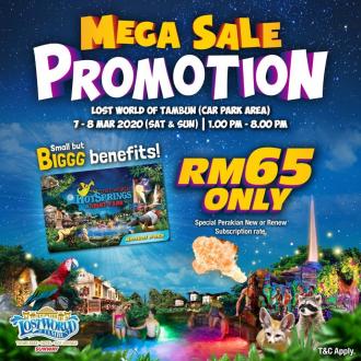 Sunway Lost World of Tambun Annual Pass Mega Sale Promotion Only RM65 (7 March 2020 - 8 March 2020)
