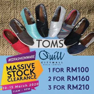 Toms Massive Stock Clearance Sale at Quill City Mall (10 March 2020 - 15 March 2020)