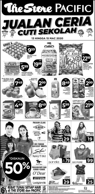 The Store and Pacific Hypermarket Weekend Promotion (13 March 2020 - 15 March 2020)