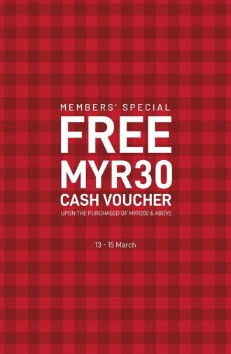 Colegacy Concept Store Members Sale FREE RM30 Cash Voucher (13 Mar 2020 - 15 Mar 2020)