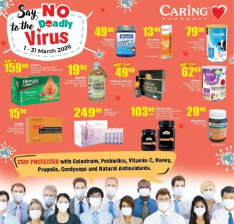 CARiNG PHARMACY Say NO To The Deadly Virus Promotion (1 Mar 2020 - 31 Mar 2020)