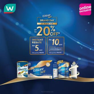 Watsons Online Ensure Gold Brand Day Promotion Up To 20% OFF (17 March 2020 - 19 March 2020)