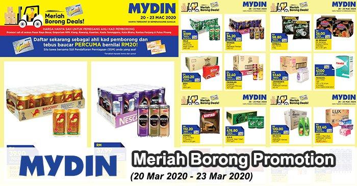 MYDIN Meriah Borong Deals Promotion (20 Mar 2020 - 23 Mar 2020)