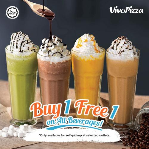 Vivo Pizza Take Away Beverage Buy 1 FREE 1 Promotion (valid until 31 March 2020)