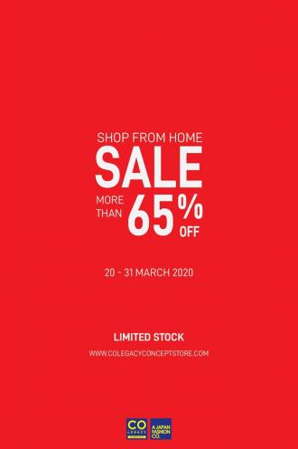 Colegacy Concept Store Shop From Home Sale More than 65% OFF (20 Mar 2020 - 31 Mar 2020)