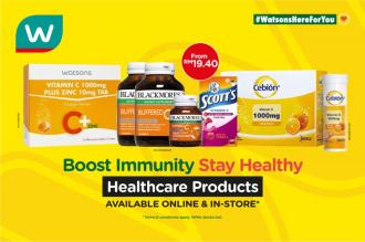 Watsons Boost Immunity Stay Healthy With These Healthcare Products