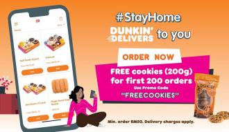 Dunkin Donuts Online Order Promotion FREE Cookies