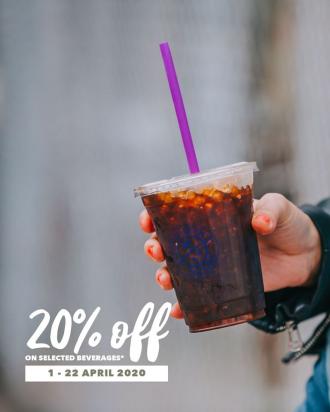 The Coffee Bean MCO Promotion 20% OFF (1 Apr 2020 - 22 Apr 2020)