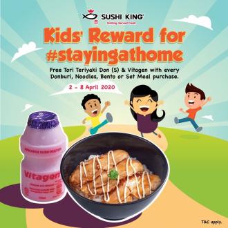 Sushi King Kids FREE Meal Promotion (2 April 2020 - 8 April 2020)