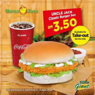 Uncle Jack Classic Burger Set Promotion (3 April 2020 - 5 April 2020)