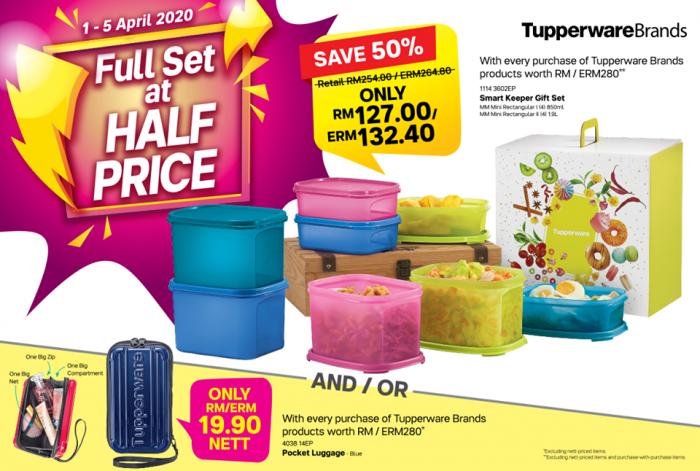 Tupperware Brands Full Set at Half Price Promotion (1
