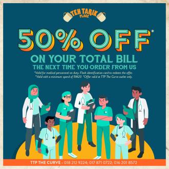 Teh Tarik Place 50% OFF Promotion for Medical Personnel