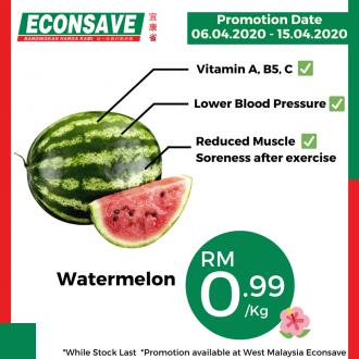 Econsave Watermelon Promotion RM0.99/kg (6 April 2020 - 15 April 2020)