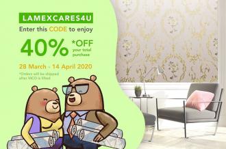 Lamex Wall MCO Promotion Extra 40% OFF (28 Mar 2020 - 14 Apr 2020)