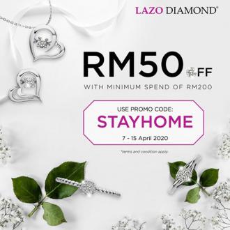 Lazo Diamond Online Stay Home Sale 50% OFF (7 April 2020 - 15 April 2020)
