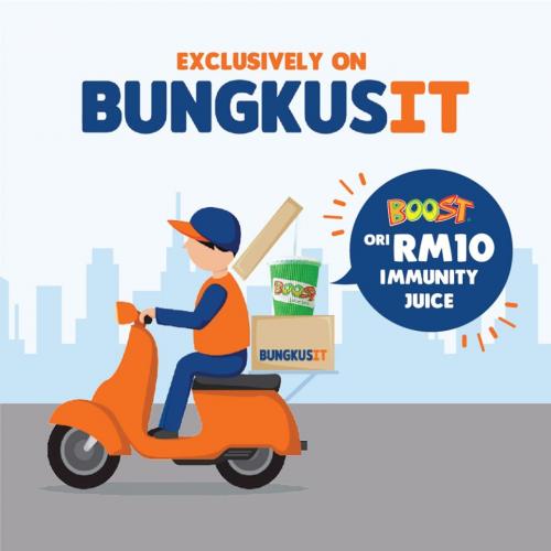 Boost Juice Bars Immunity Juice for RM10 Promotion on Bungkus It