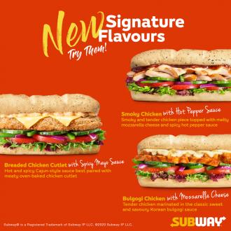 Subway 3 New Signature Flavour Subs