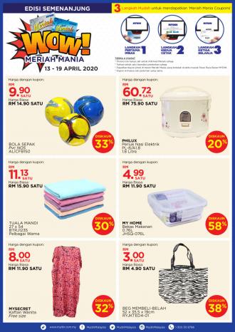 MYDIN Meriah Mania Coupons Promotion (13 April 2020 - 19 April 2020)