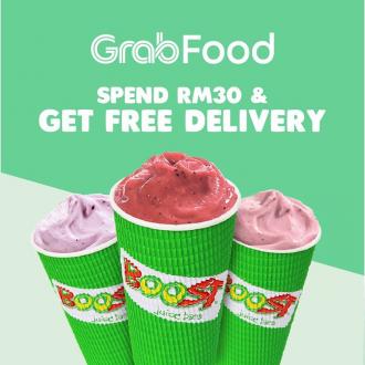 Boost Juice Bars FREE Delivery Promotion on GrabFood