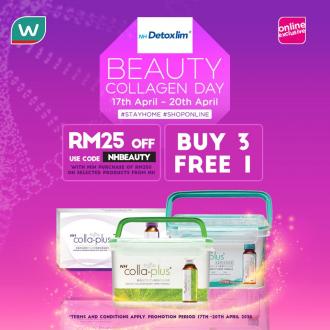 Watsons Online NH Beauty Collagen Day Sale RM25 OFF (17 April 2020 - 20 April 2020)