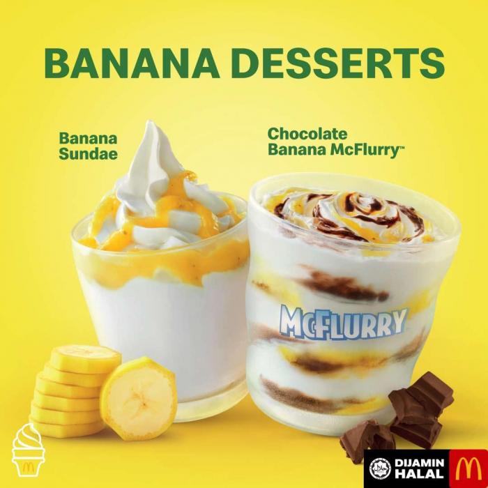 McDonald's Banana Desserts (20 April 2020 onwards)