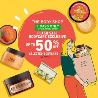 The Body Shop Bodycare Flash Sale Up To 50% OFF (21 April 2020 - 23 April 2020)