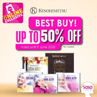 Sasa Online Kinohimitsu Best Buy Sale Up To 50% OFF (valid until 3 June 2020)
